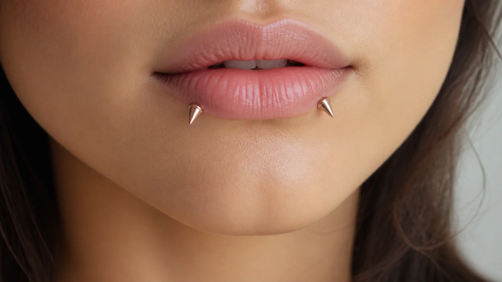 Angel fangs with soft rose gold ends