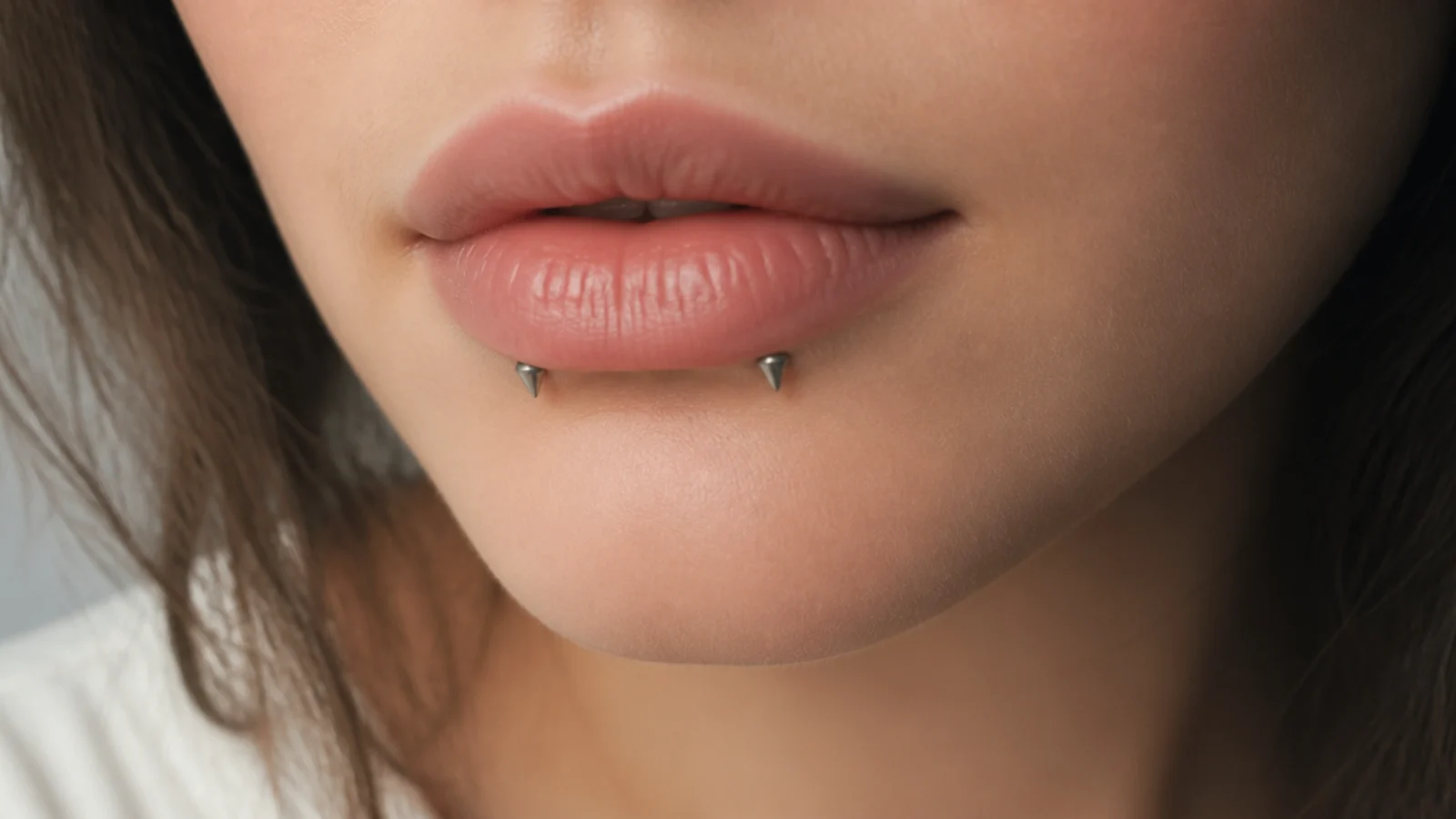 Angel fangs with small spike jewellery ends