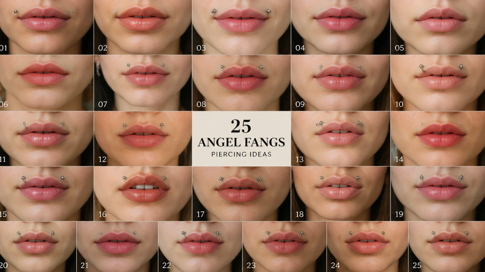 25 angel fangs piercing ideas, vertical Pinterest style