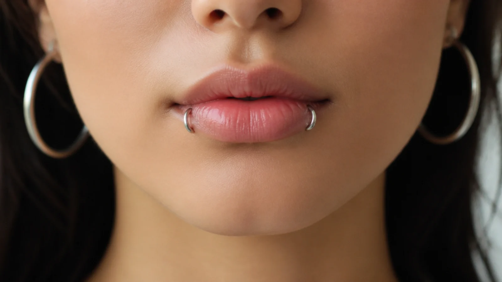 Angel fangs finished with bold hoops
