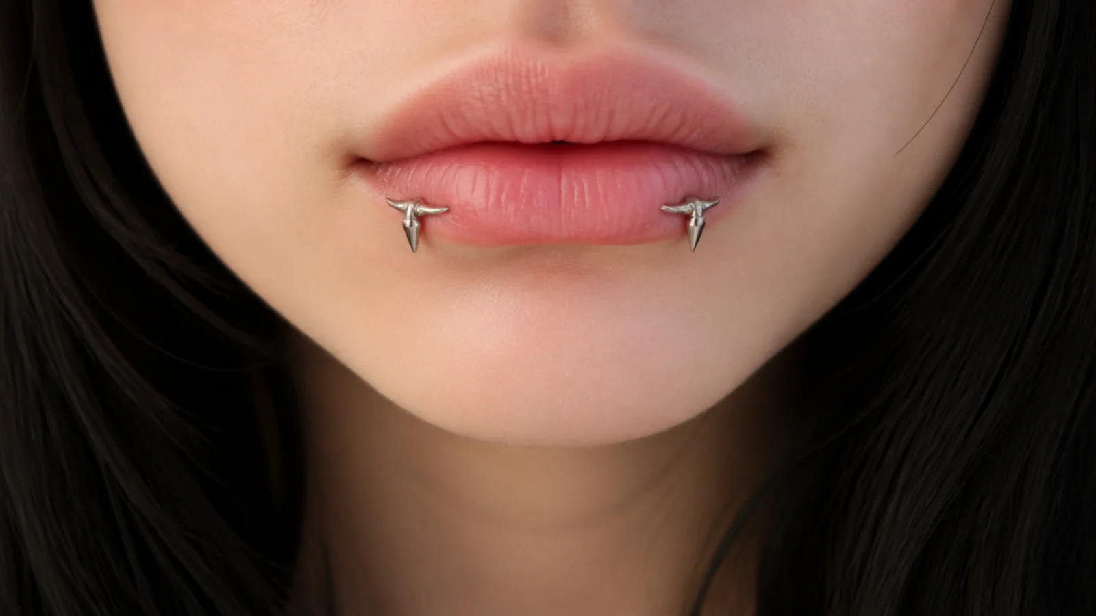 Angel fangs with punk spike ends