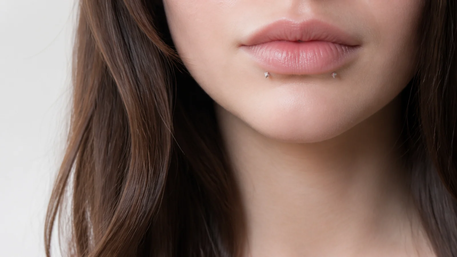 Micro gem ends on angel fangs for small lips