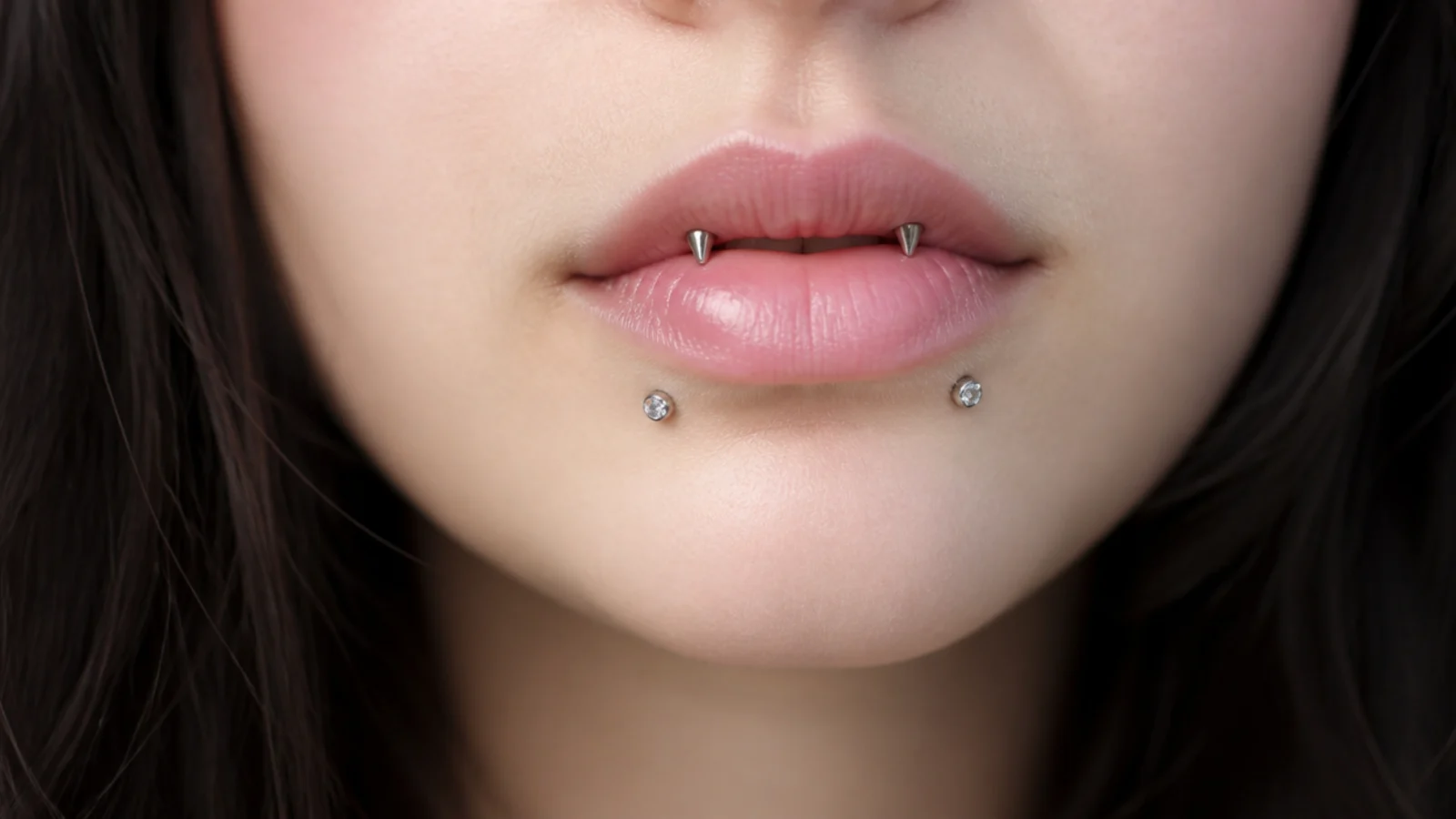 Angel fangs and snake bites with sparkling gem ends