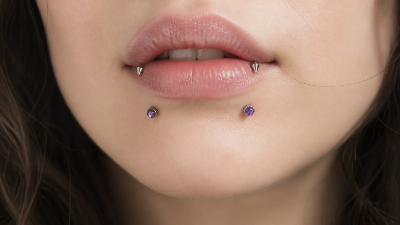 Angel fangs and snake bites with coloured gems