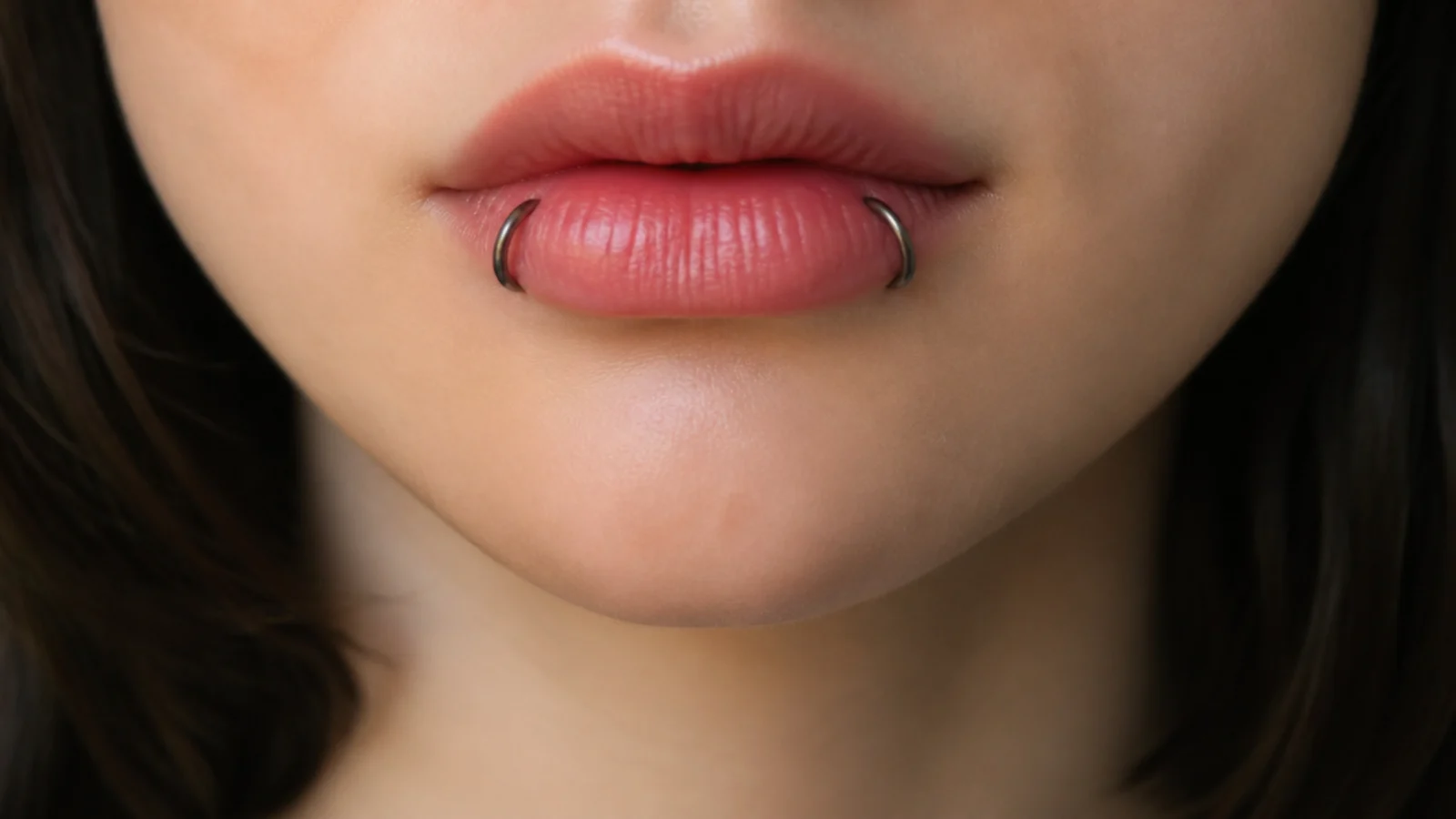 Inverted angel fangs finished with small hoops