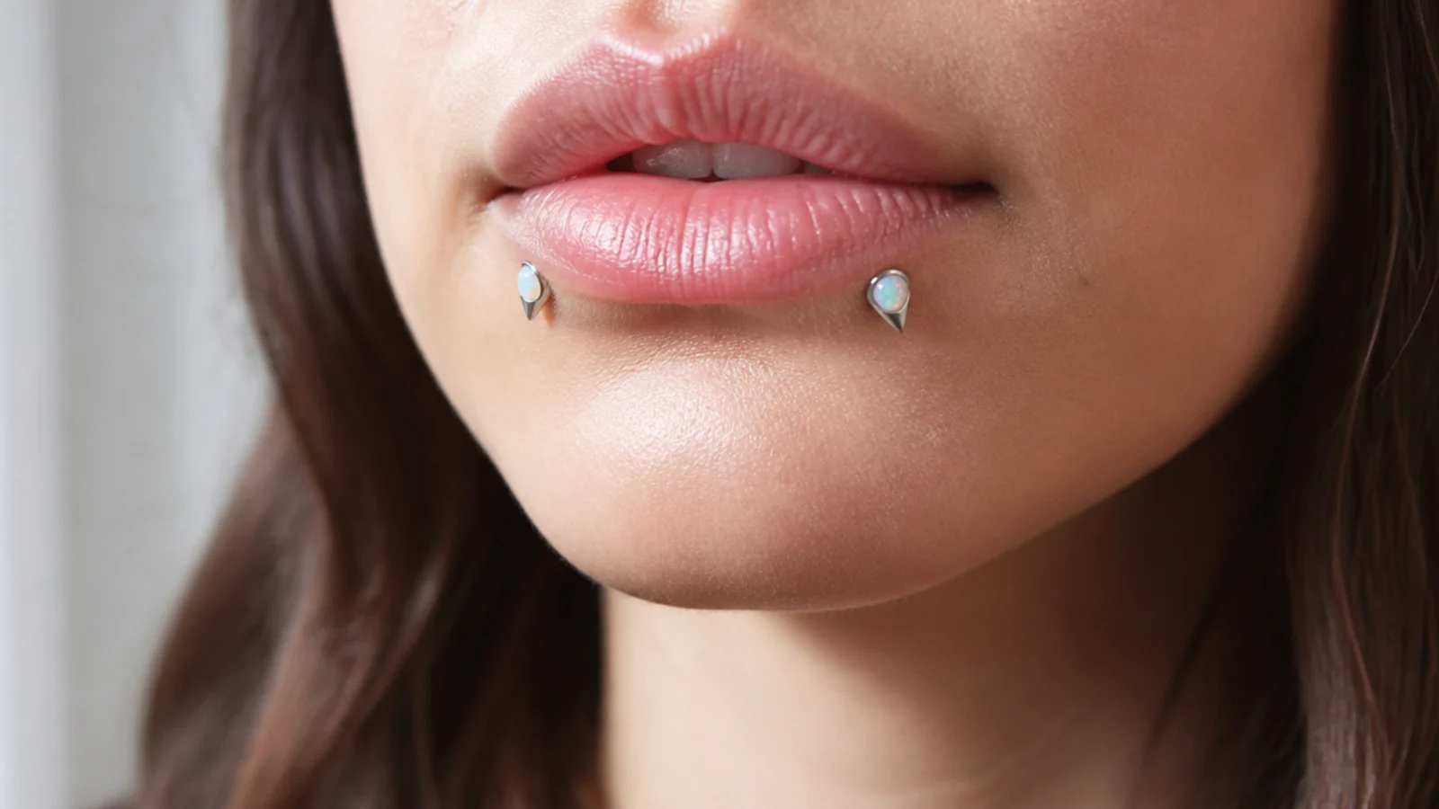 Inverted angel fangs with opal ends