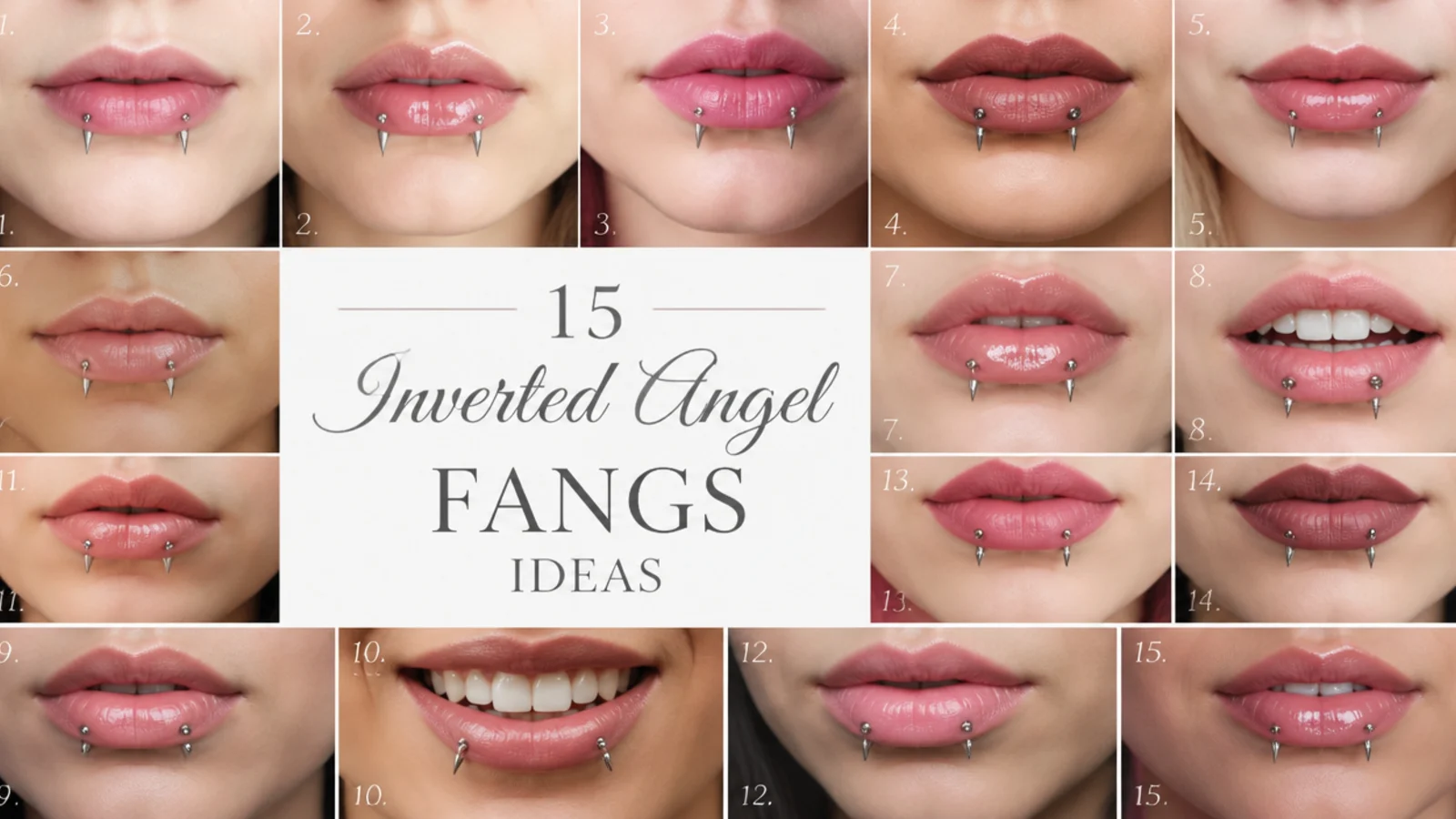 15 inverted angel fangs ideas, vertical Pinterest style