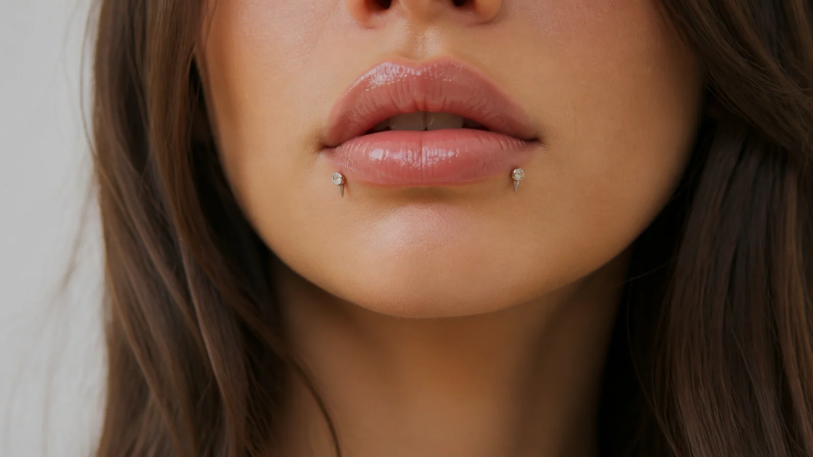 Reverse angel fangs with small gem ends
