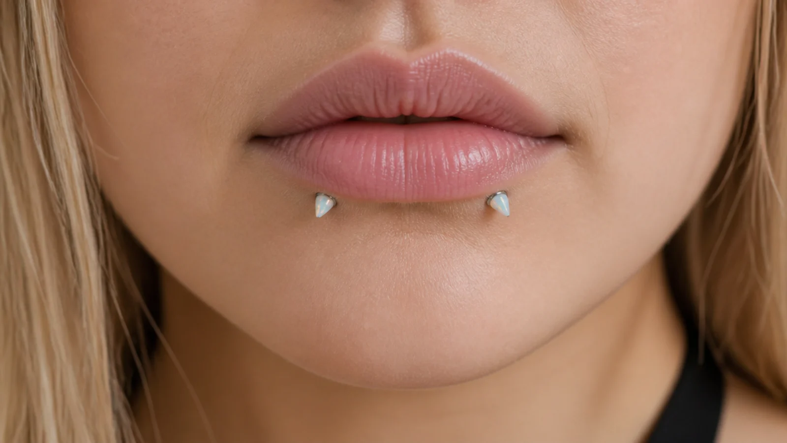 Reverse angel fangs with opal ends