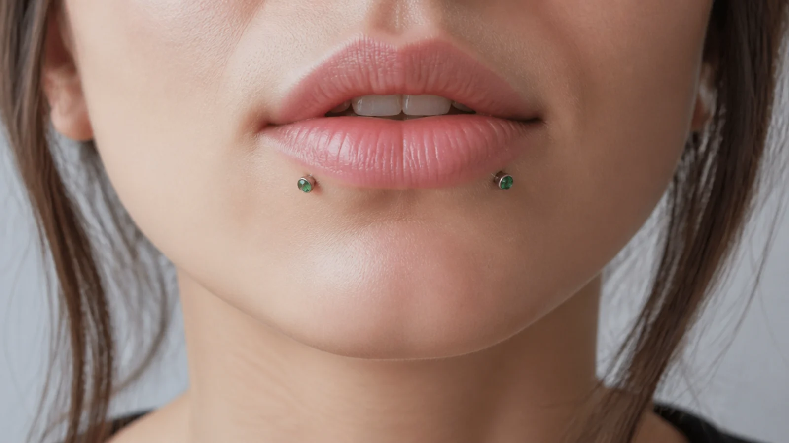 Reverse angel fangs with coloured gem ends