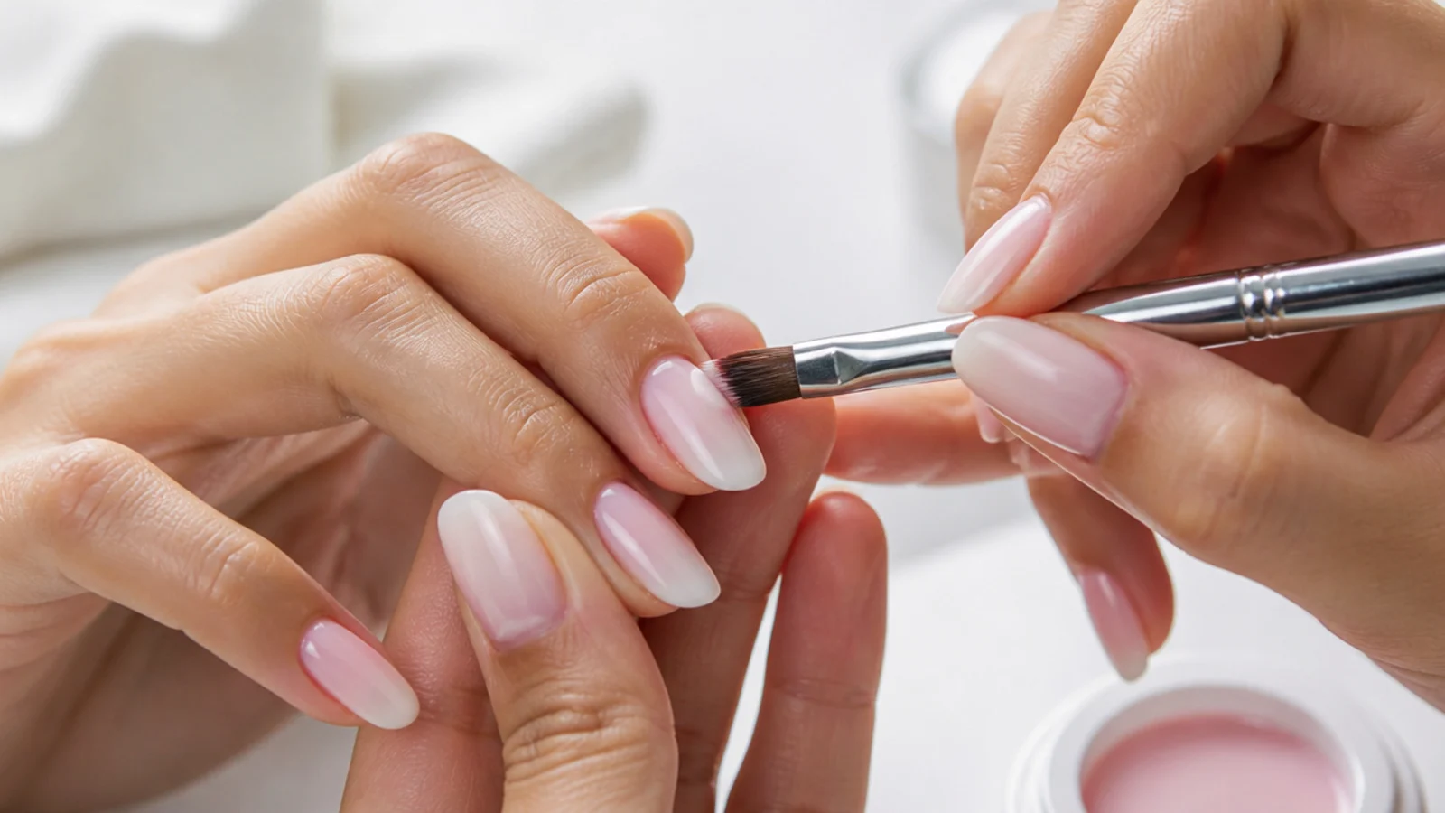 The ombre being refined for a seamless blend