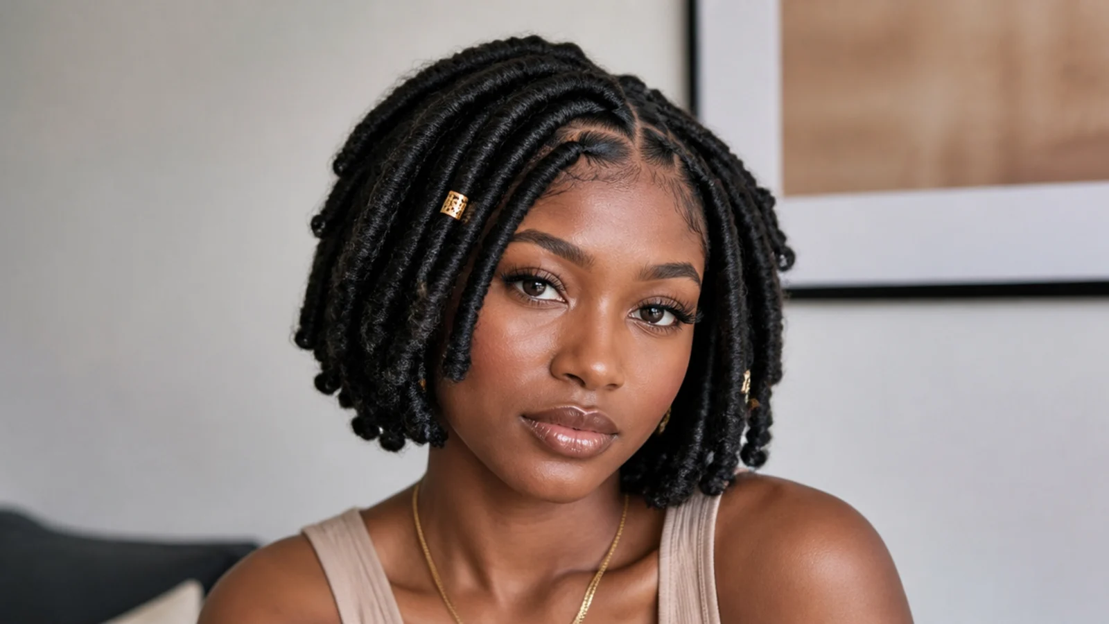 Chunky jumbo butterfly locs bob