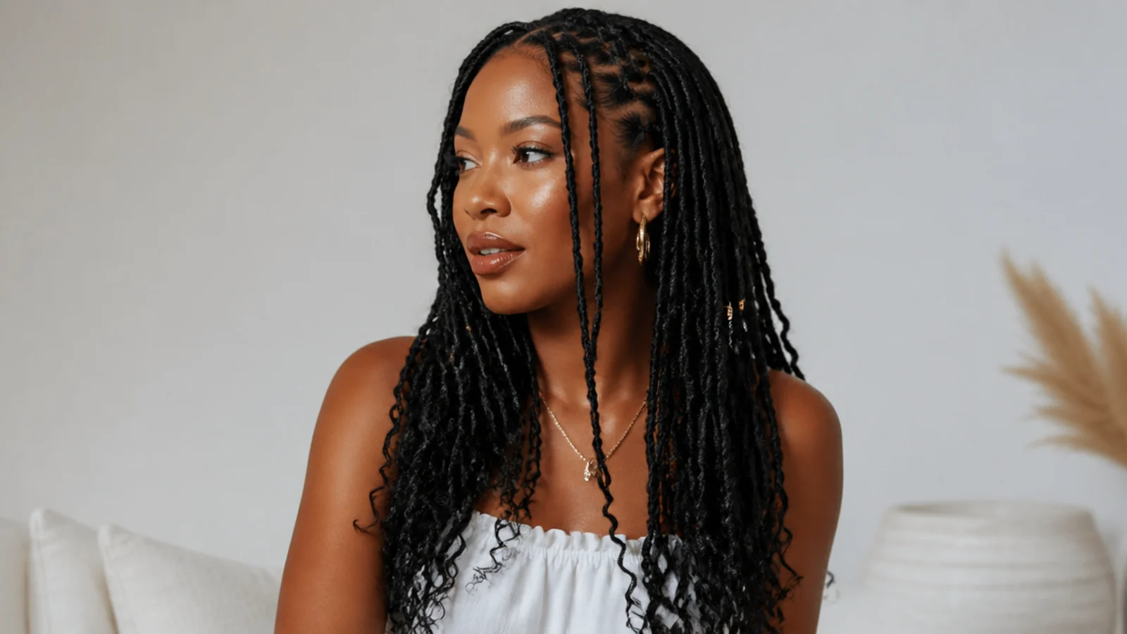 Classic natural black butterfly locs