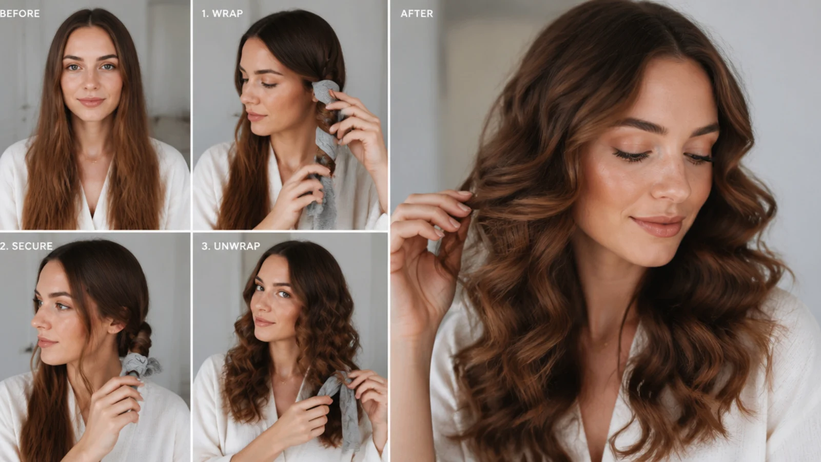 Separating curls gently with fingers