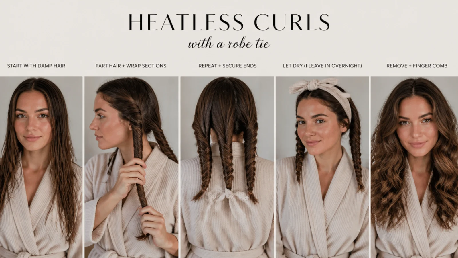 Smaller sections producing more defined curls
