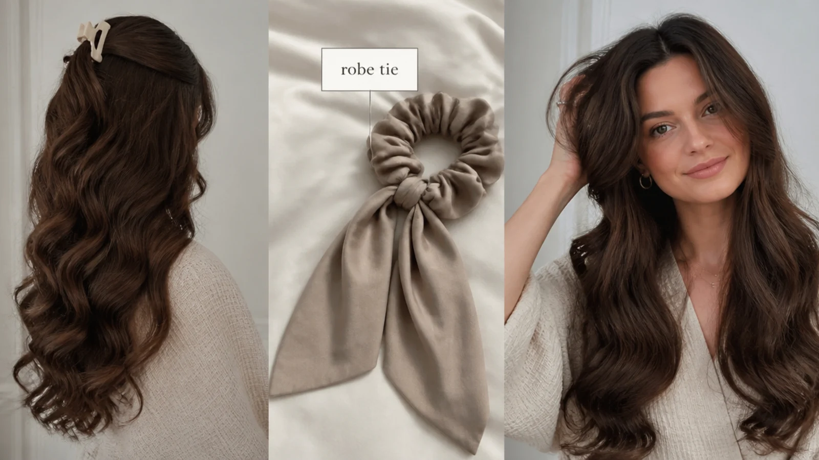 Long curls with added volume at the crown