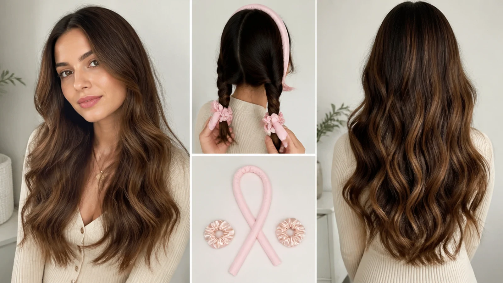 Soft romantic waves on long hair