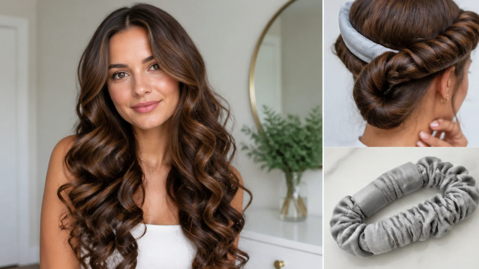 Refreshed second-day long curls