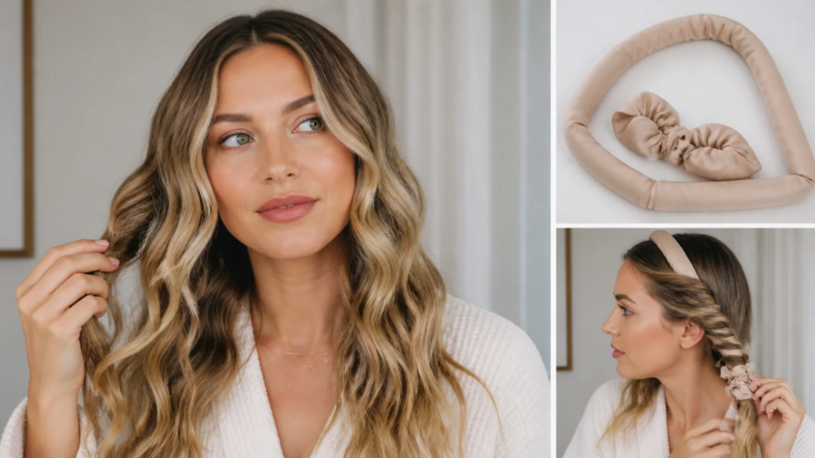Separating curls gently with fingers