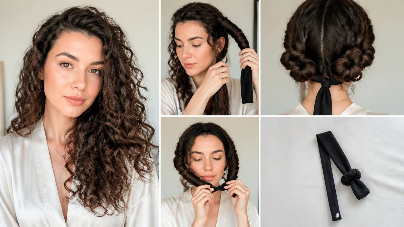 A slightly wetter set for more defined curls