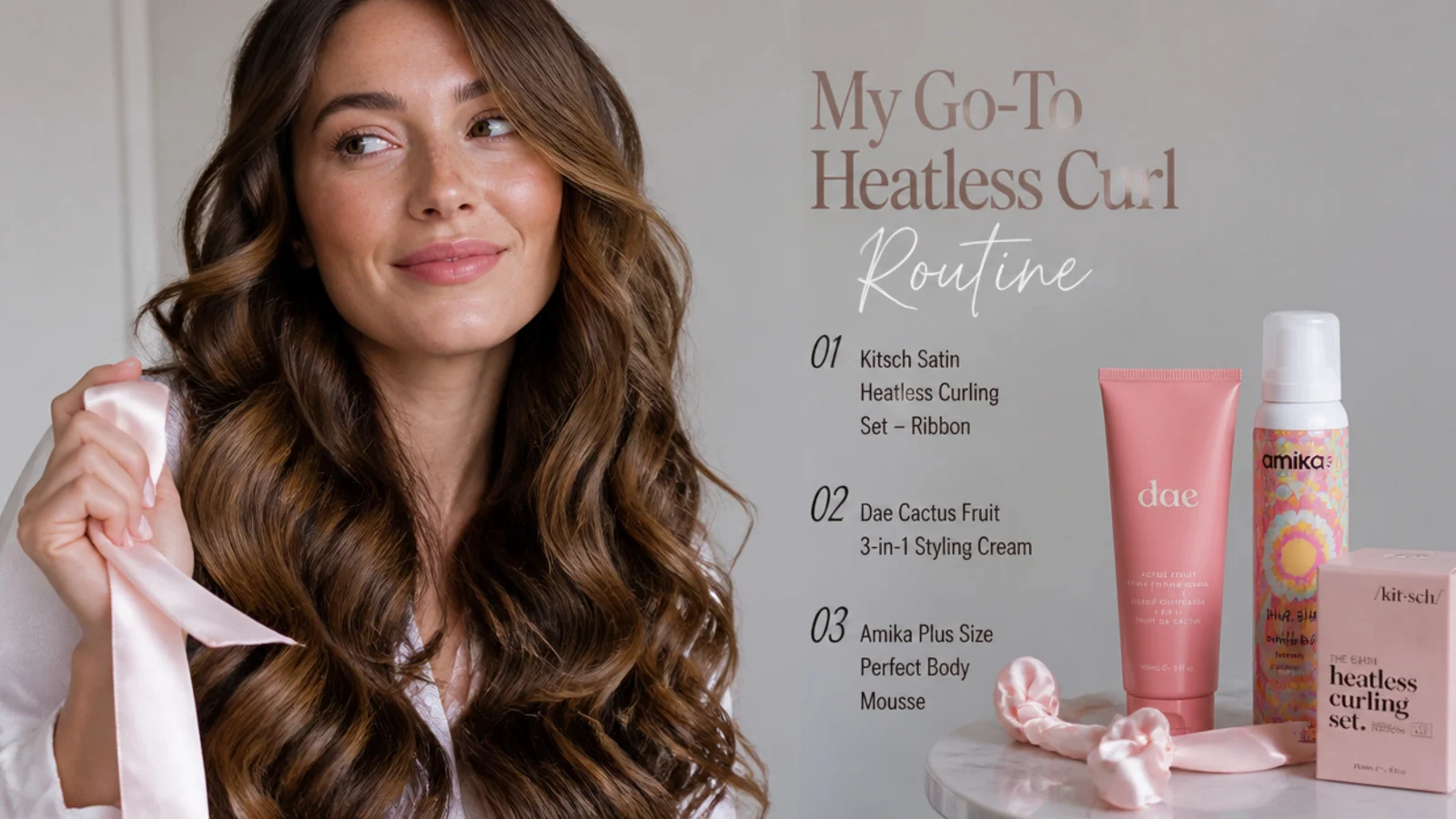 Lightweight products for setting heatless curls