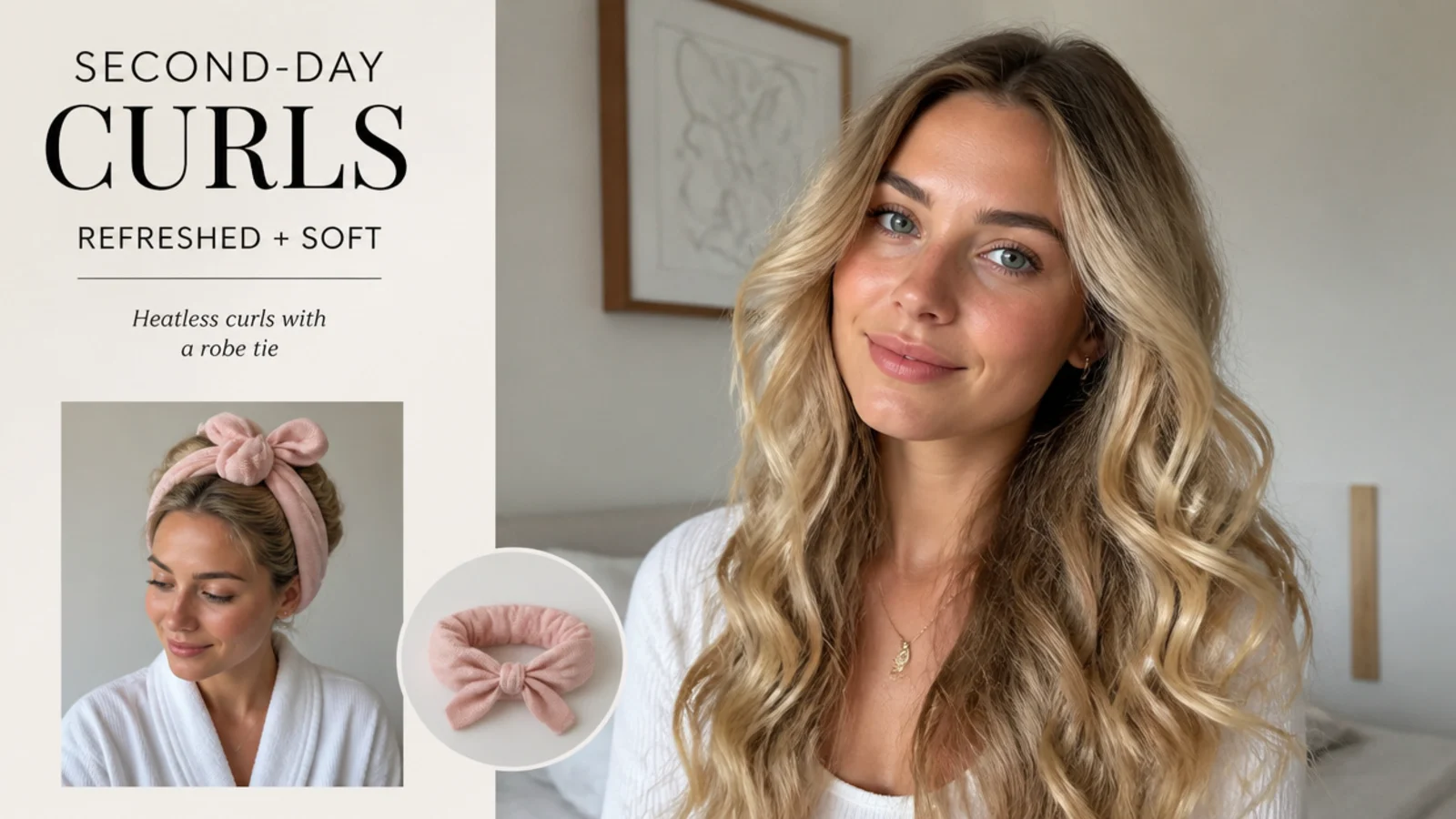 Second-day curls refreshed and looking soft