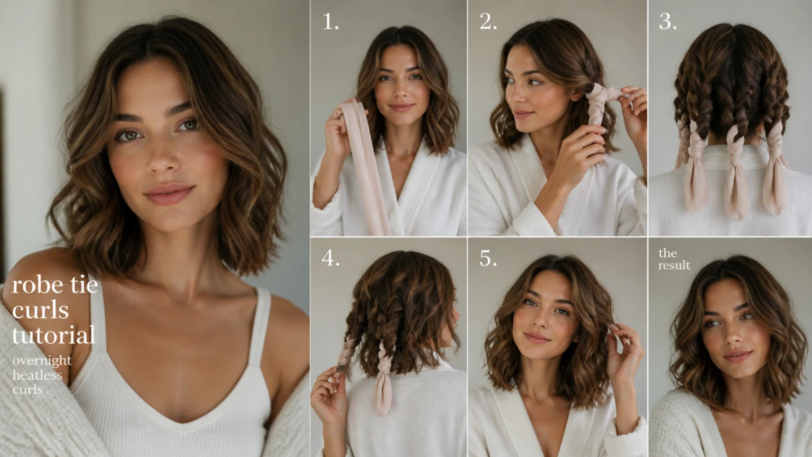 Soft, subtle waves on short hair