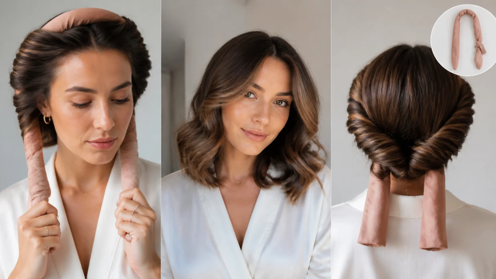 A lob wrapped around a headband for waves