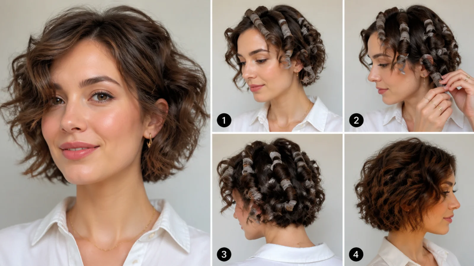 Thin rods and small sections for short-hair curls