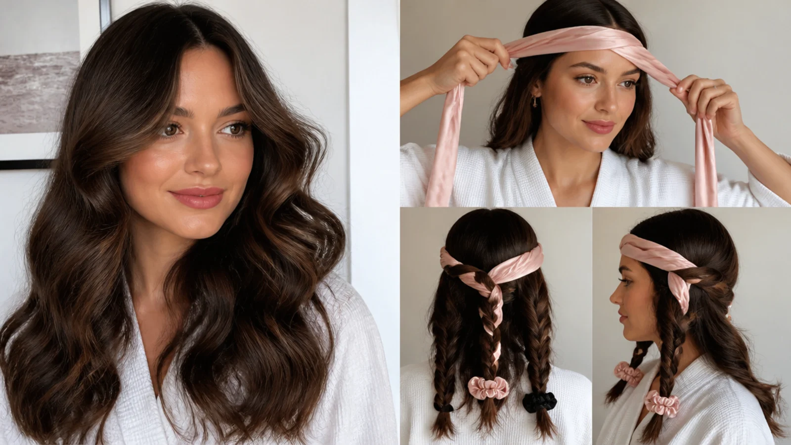 Defined curls created with a curling wand