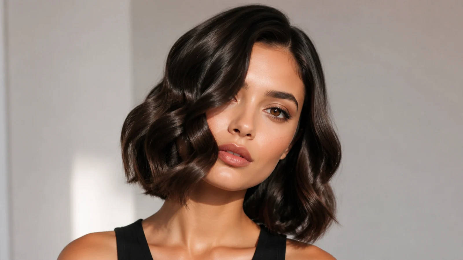 A bob in modern, relaxed Hollywood waves