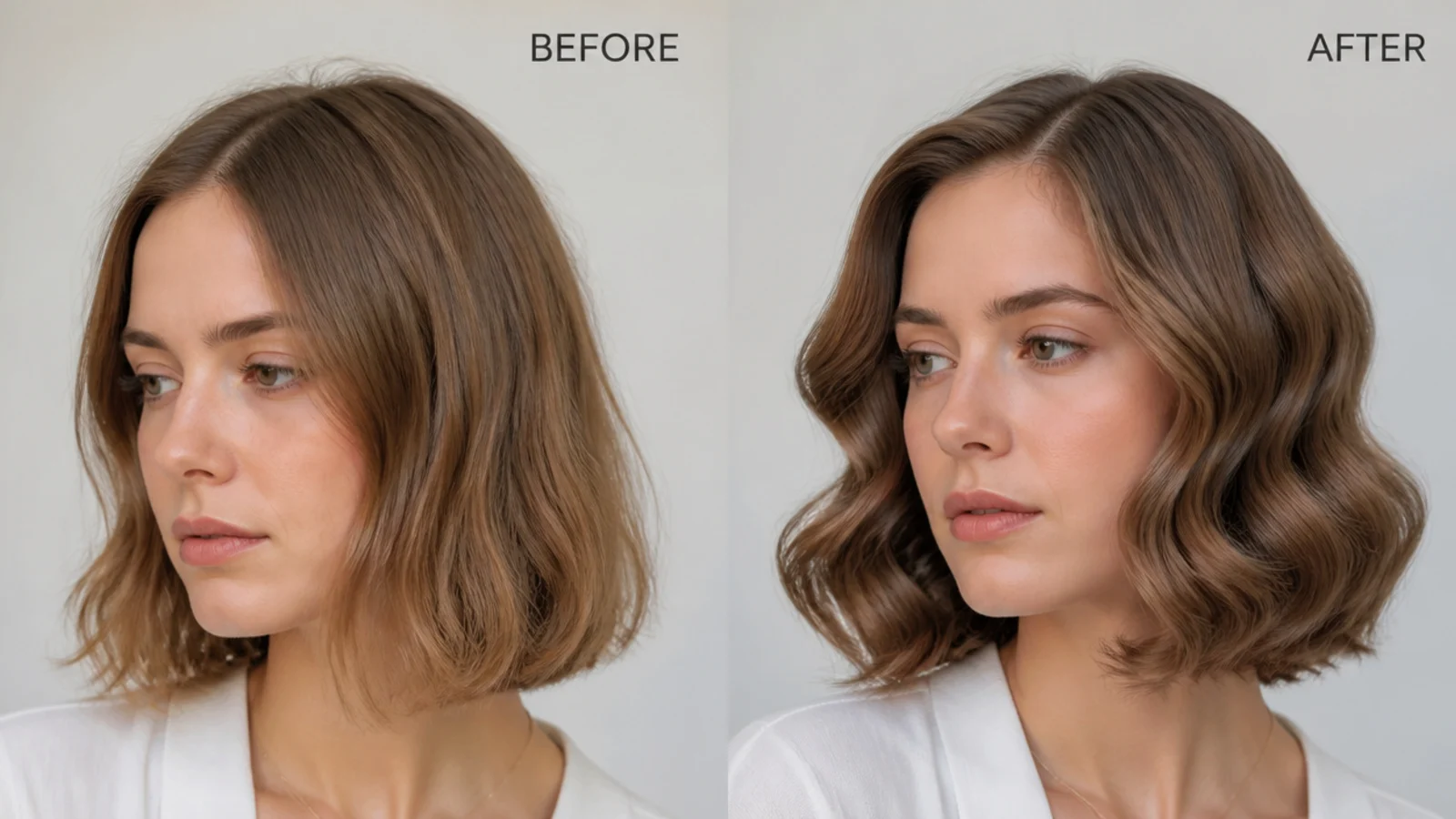 A crisp, defined waved bob versus a limp, undefined one