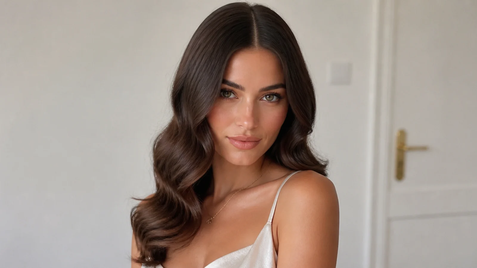 Modern, slightly relaxed Hollywood waves with soft movement