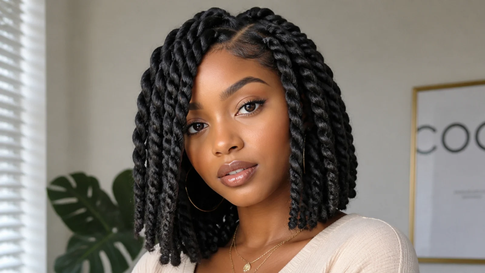 Chunky jumbo passion twists bob