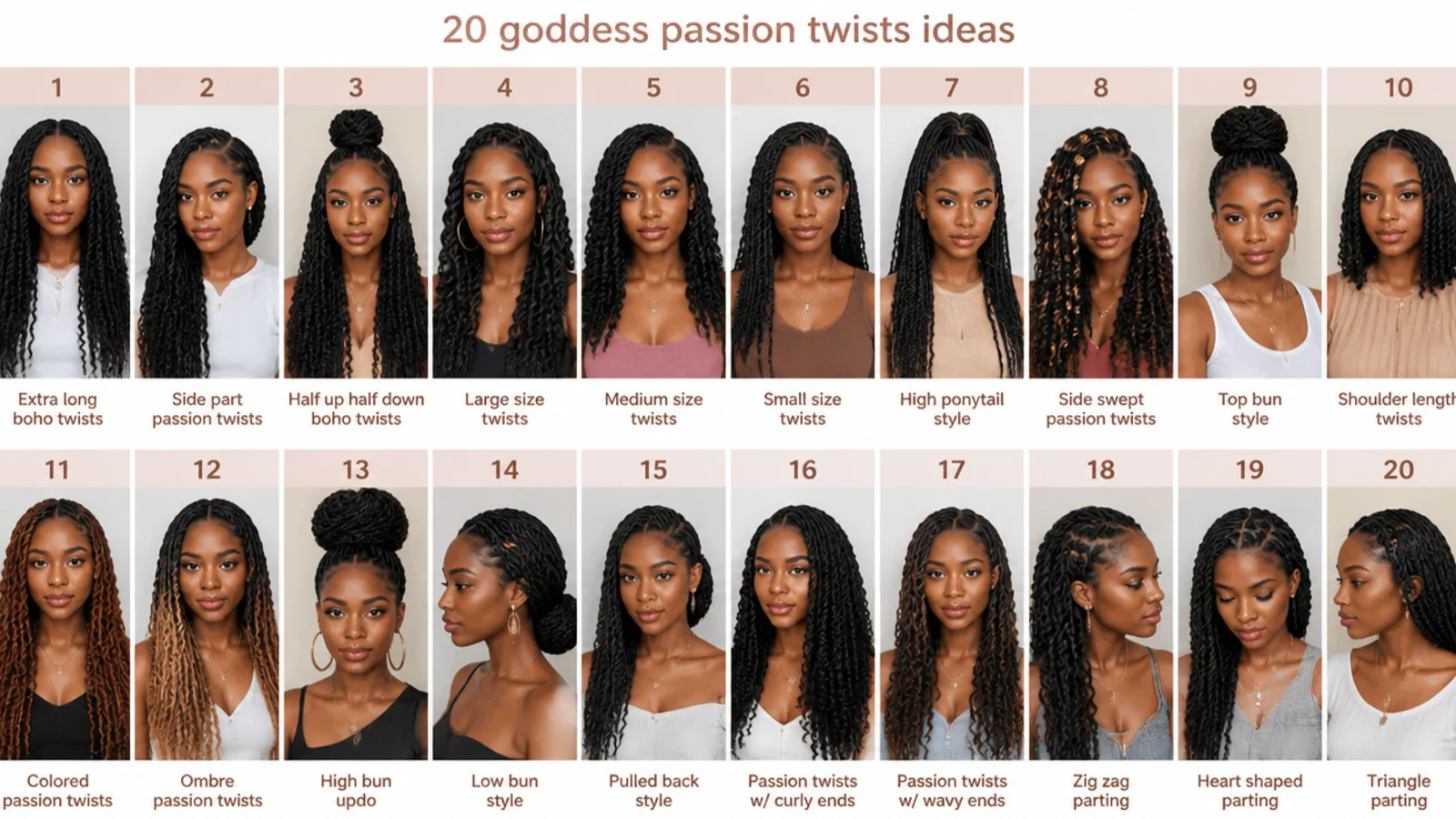 20 goddess passion twists ideas, vertical Pinterest style