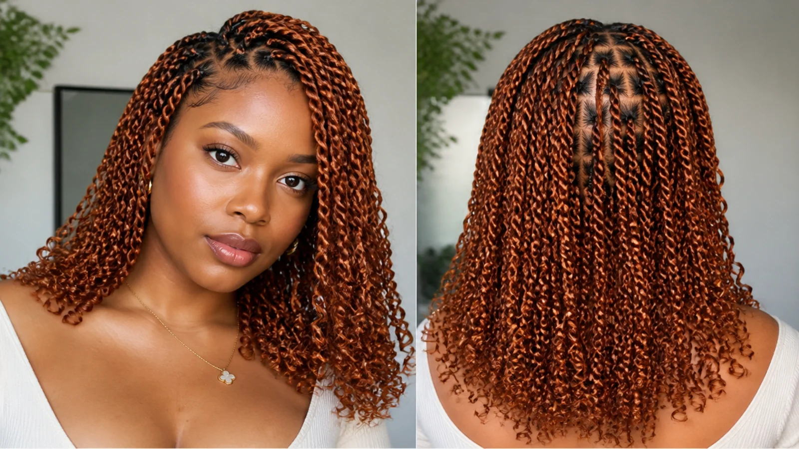 Warm copper mini passion twists