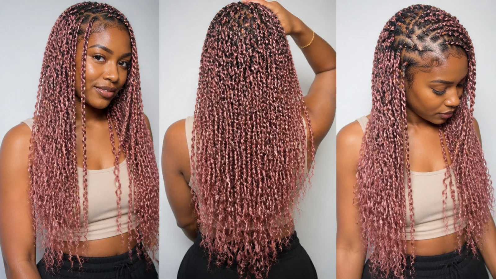 Soft pastel pink passion twists