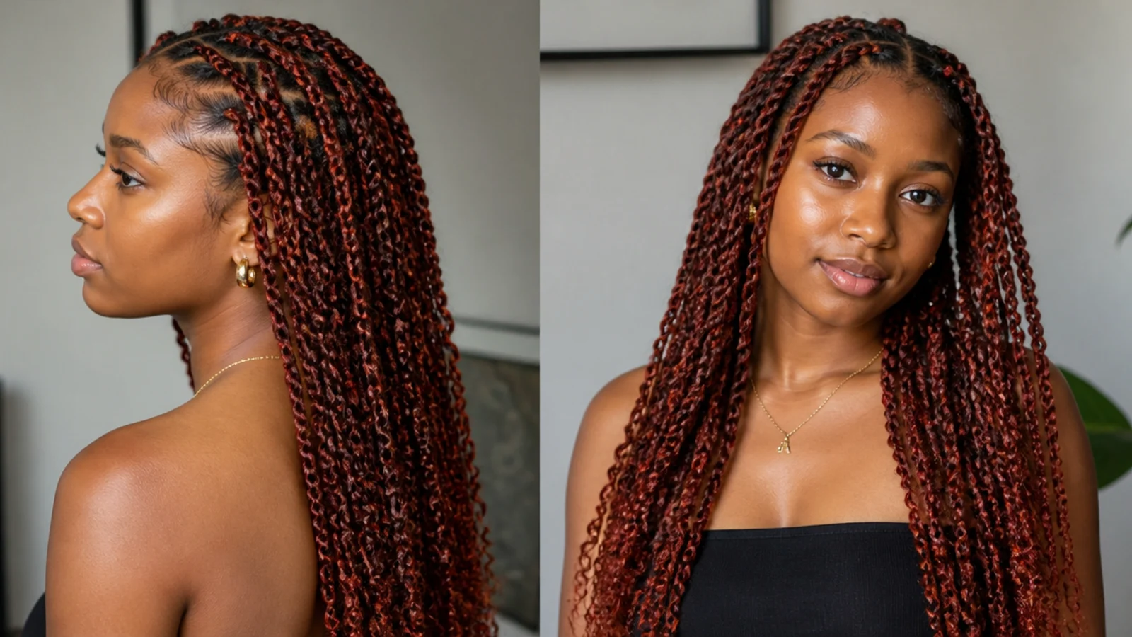 Natural ginger red passion twists
