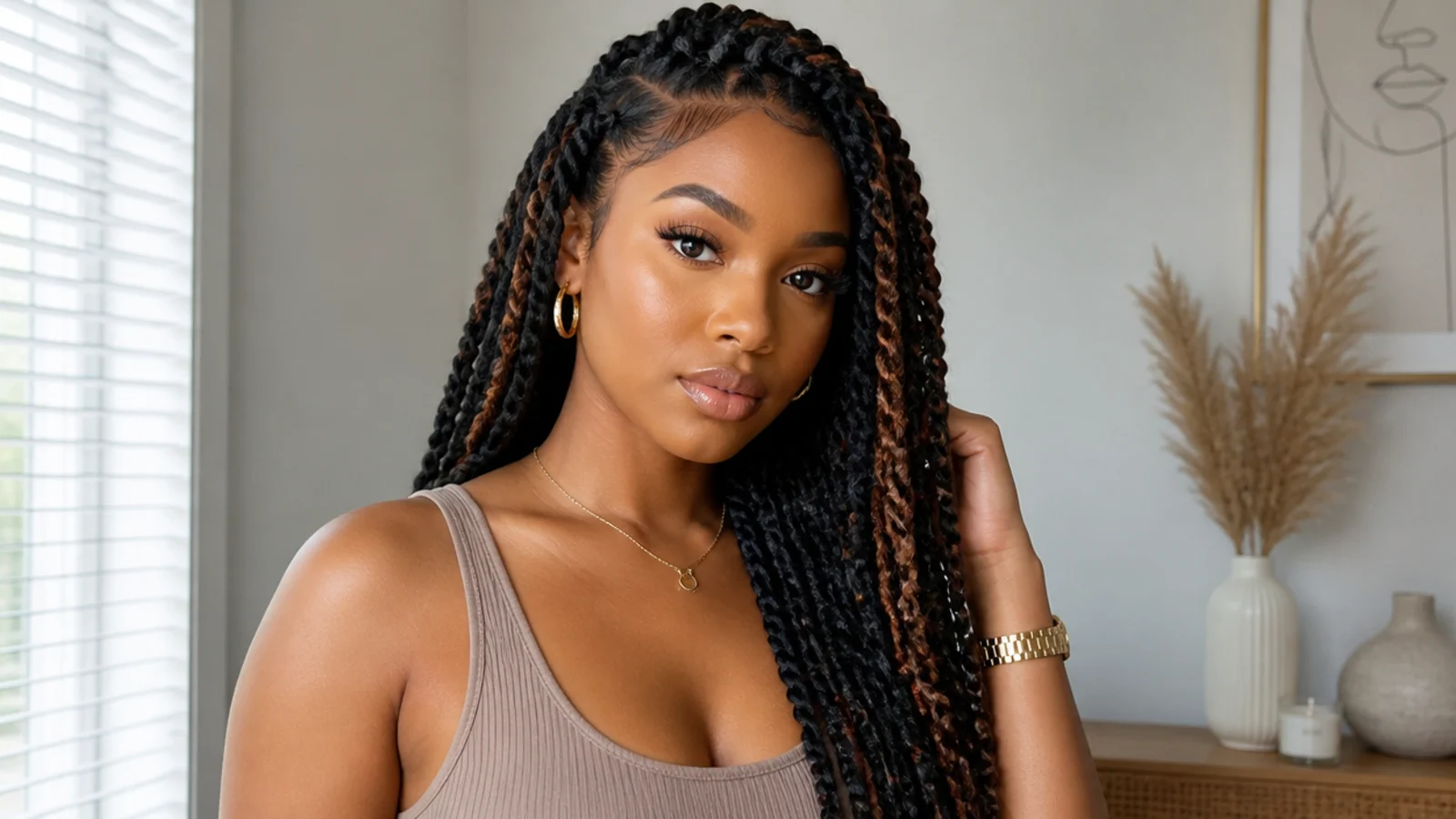 Passion twists in a two-tone colour blend