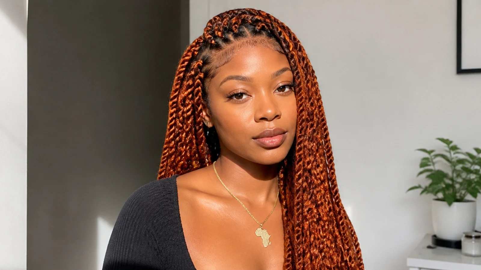 Warm burnt orange passion twists