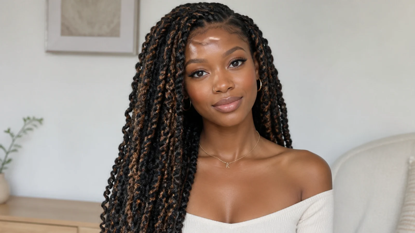 Dark passion twists with caramel highlights woven through