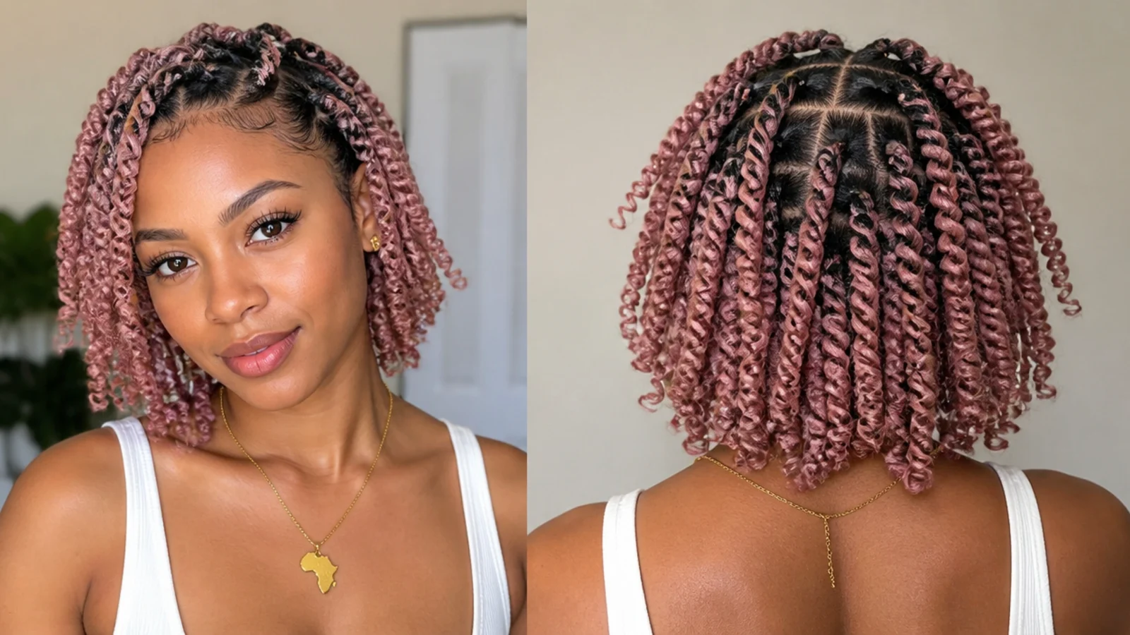 Soft pastel short passion twists