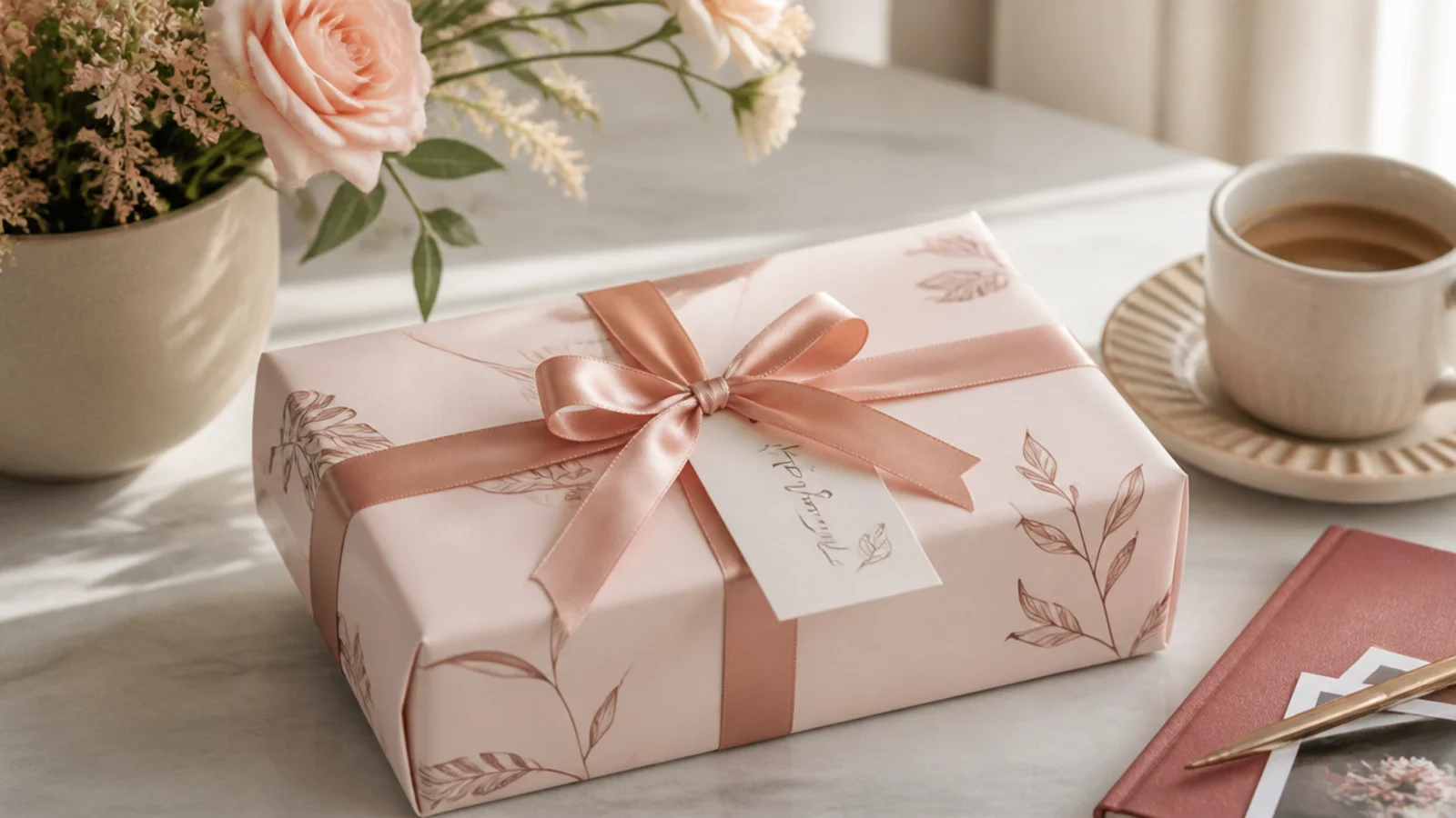 Faceless shot of a wrapped gift set aside unopened on a table