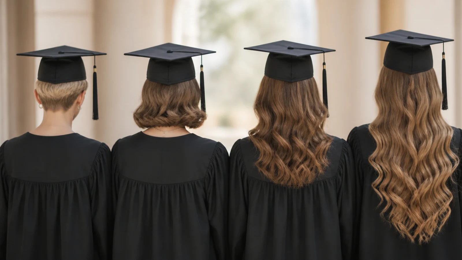 Easy graduation hairstyles compared across pixie, bob, shoulder length and waist length hair
