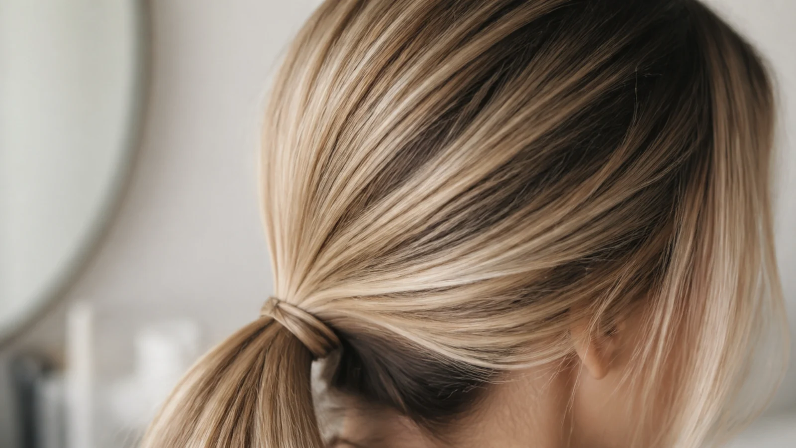 Loose low ponytail with a soft hairline compared to a tightly slicked bun that pulls the edges
