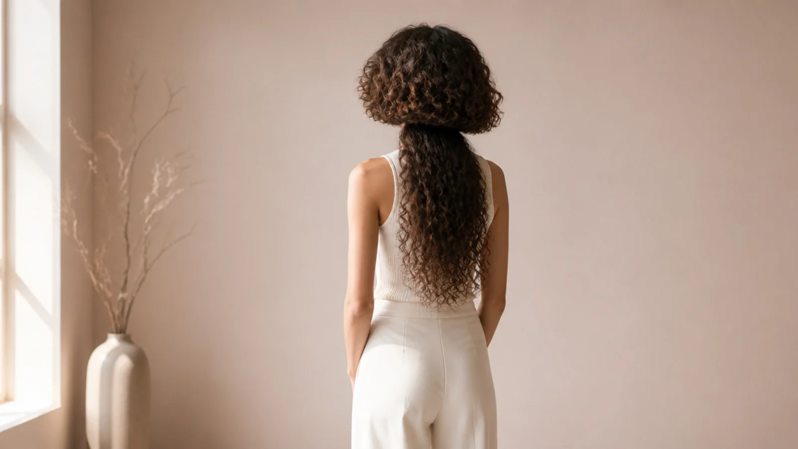 Curly jellyfish haircut on 3a spirals with a rounded chin-length bell over long disconnected curly lengths