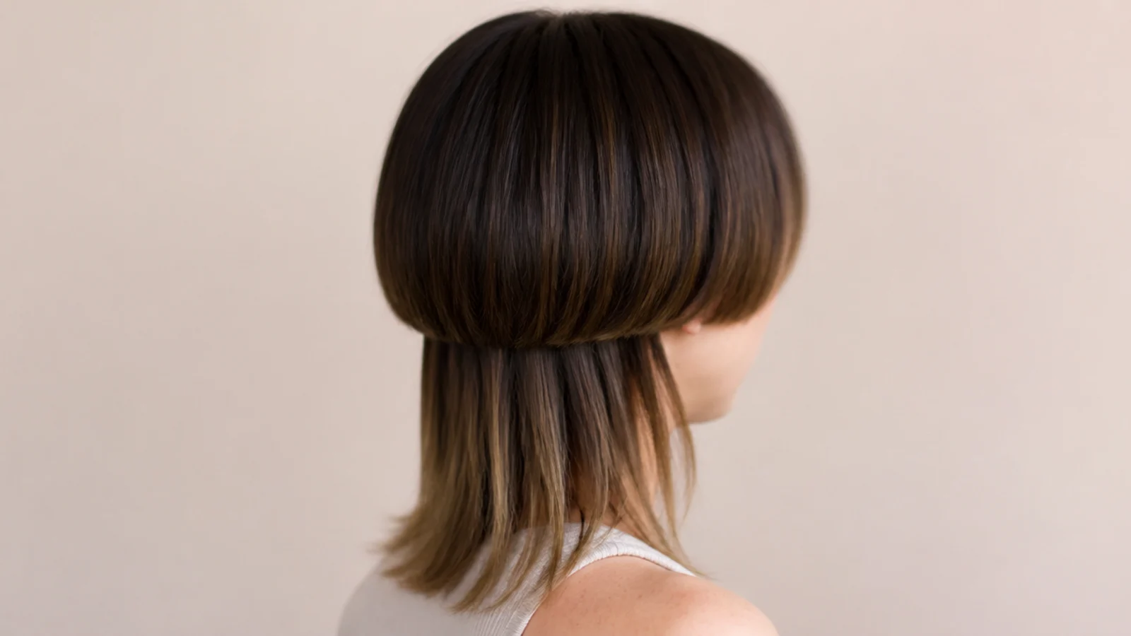 Short jellyfish bell over collarbone-length tentacles giving a subtle two-layer haircut