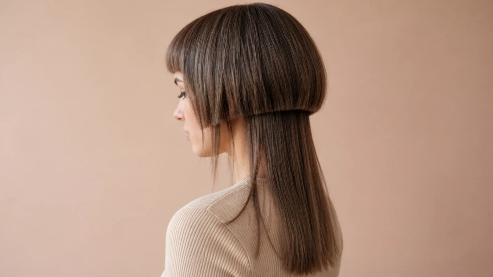 Jellyfish bob with wispy micro bangs sitting two inches above the brow over long tentacle lengths