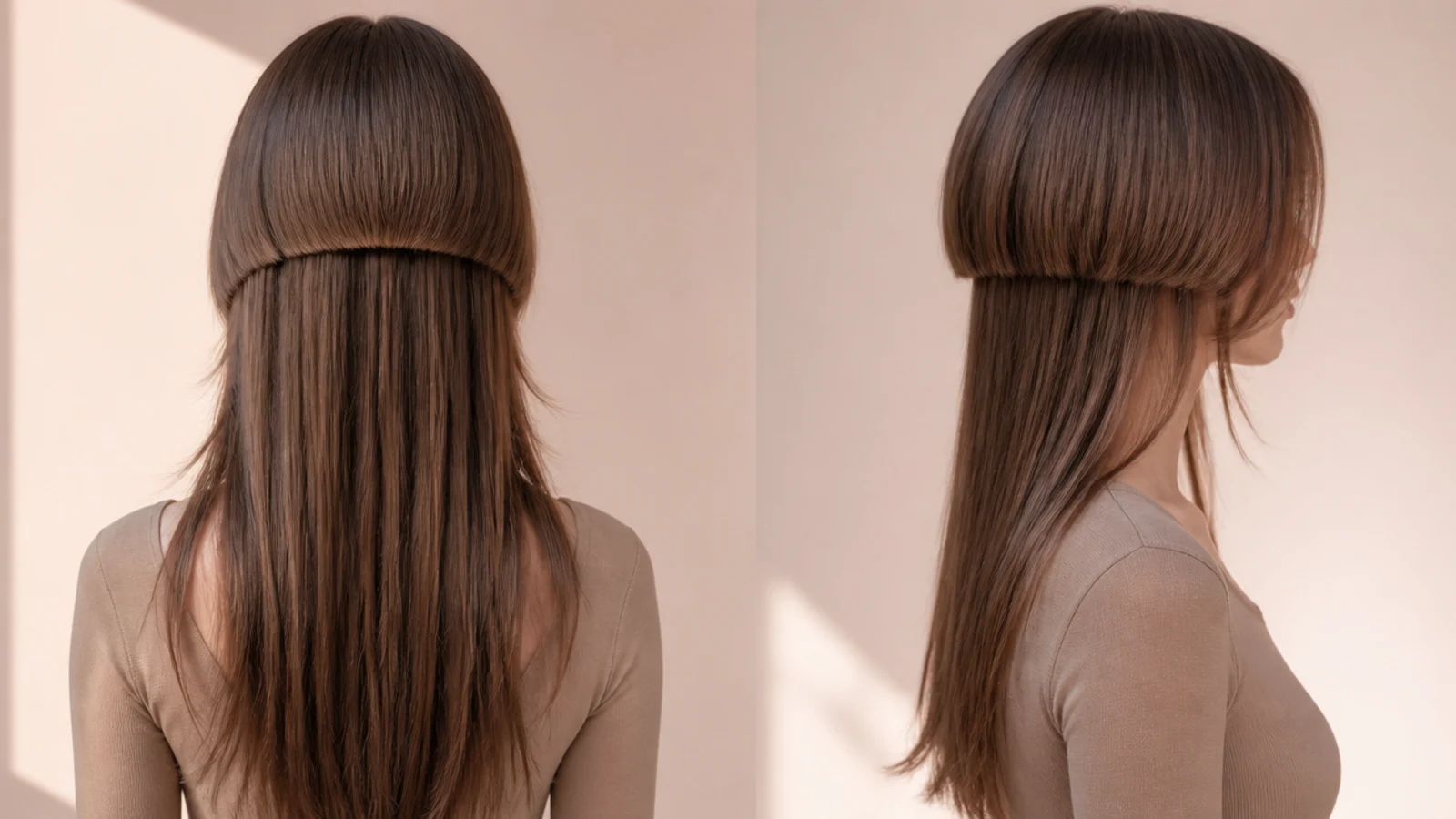 Layered jellyfish haircut with face-framing layers on the tentacles and an untouched blunt bell