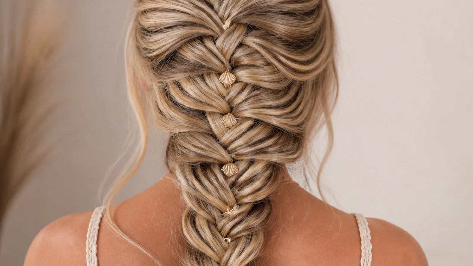 Day two festival mermaid braid refreshed with dry shampoo at the roots and re-tugged wider